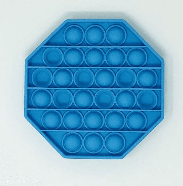 Desktop Silicone Brain-training Toys Octagon - blue