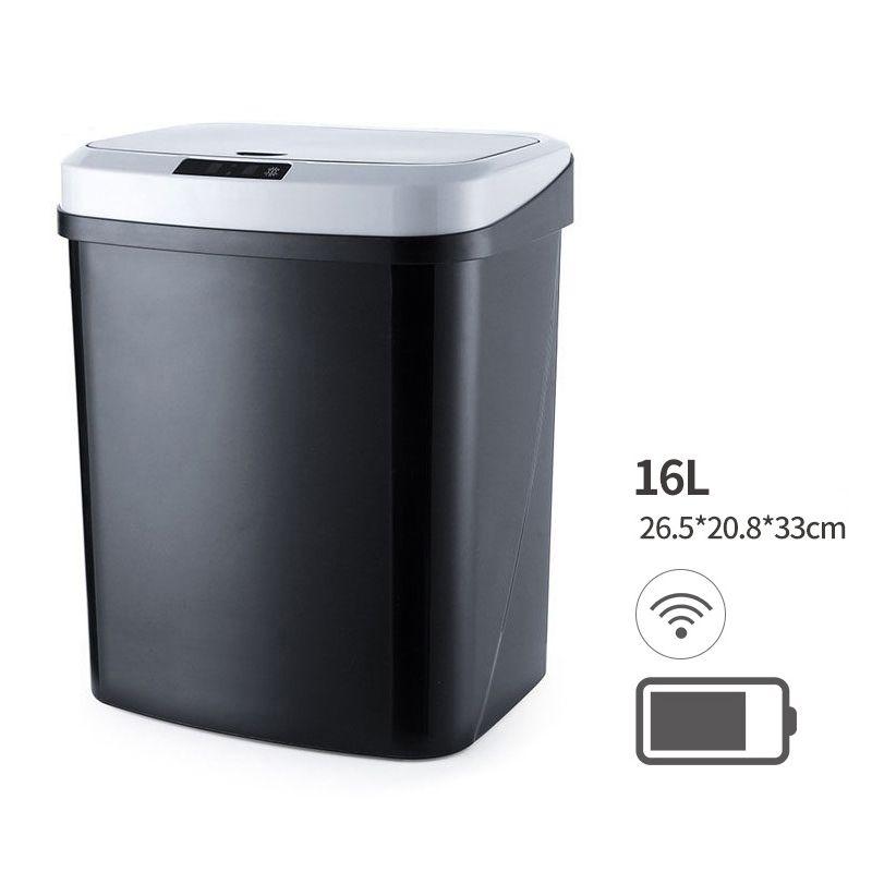 Automatic trash can with intelligent sensor 16l - black