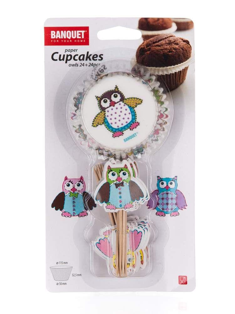 Muffin tins OWLS 11,5 cm 24 + 24 pcs.