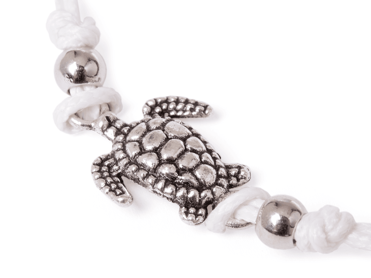 Bracelet turtle strap - white