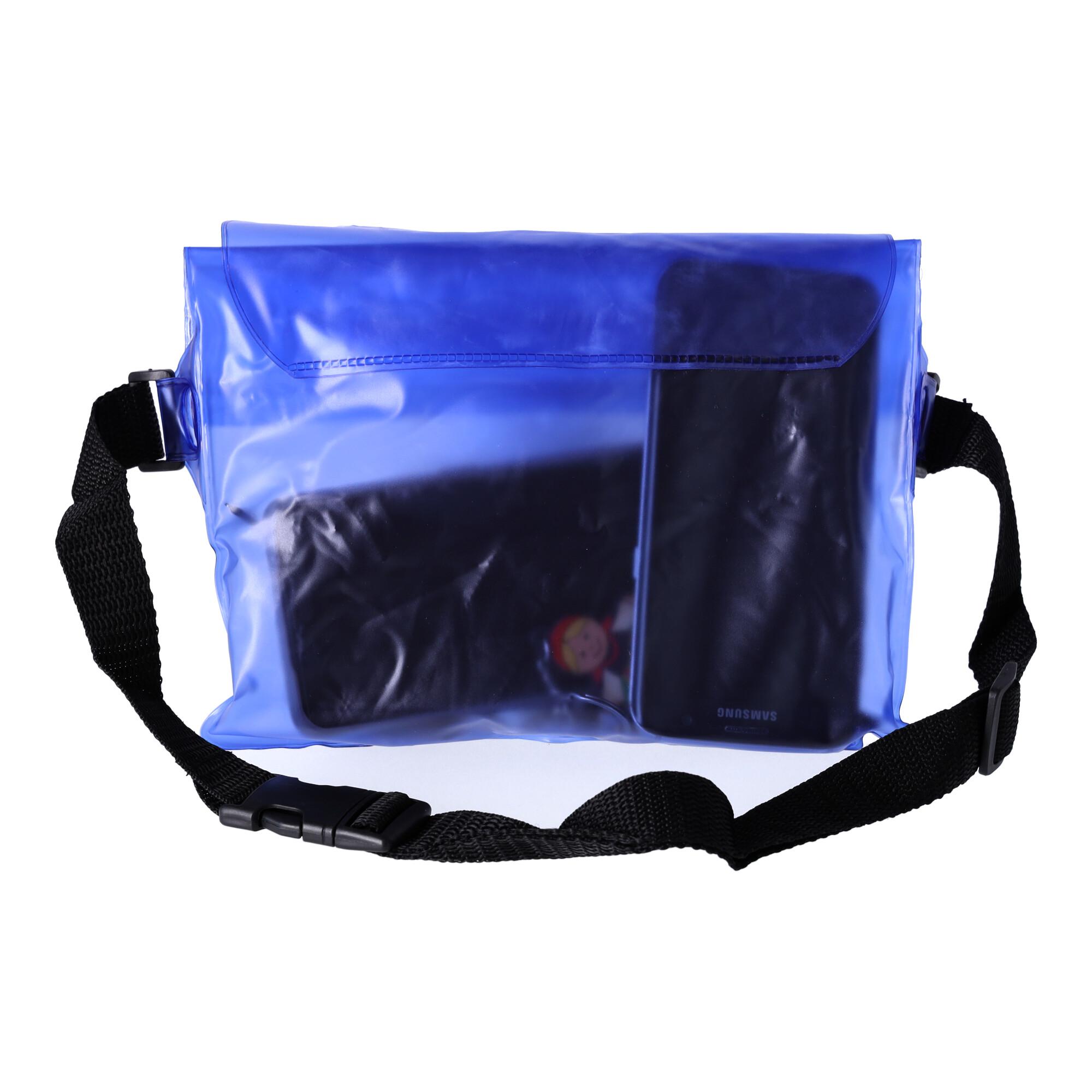 Waterproof kidney, belt pouch - dark blue