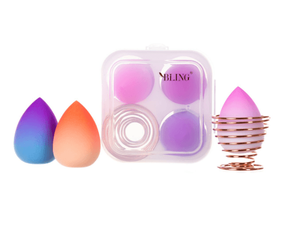Beauty Blender Box Ombre - Set of make-up sponges 3 pcs + stand for BLING sponges