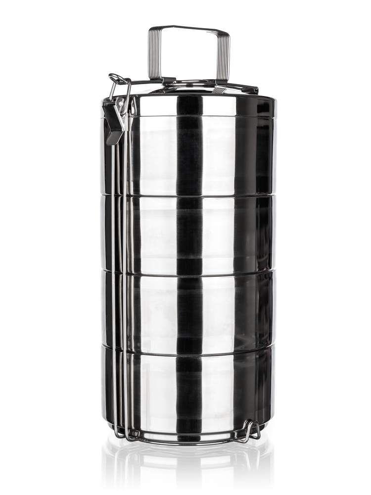 AKCENT 4-piece double-walled stainless steel container