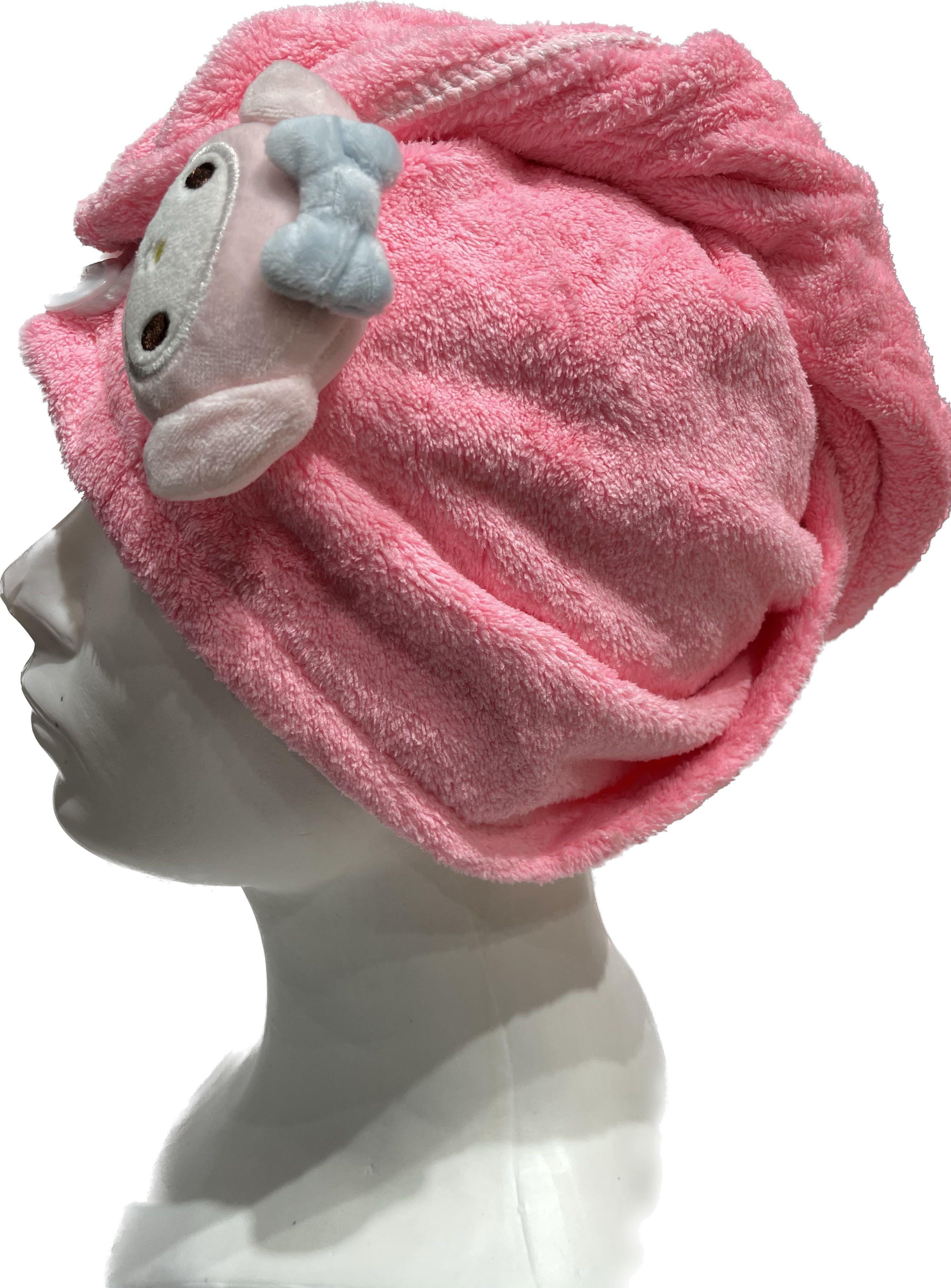 Super absorbent hair towel, hair turban - monkey pattern
