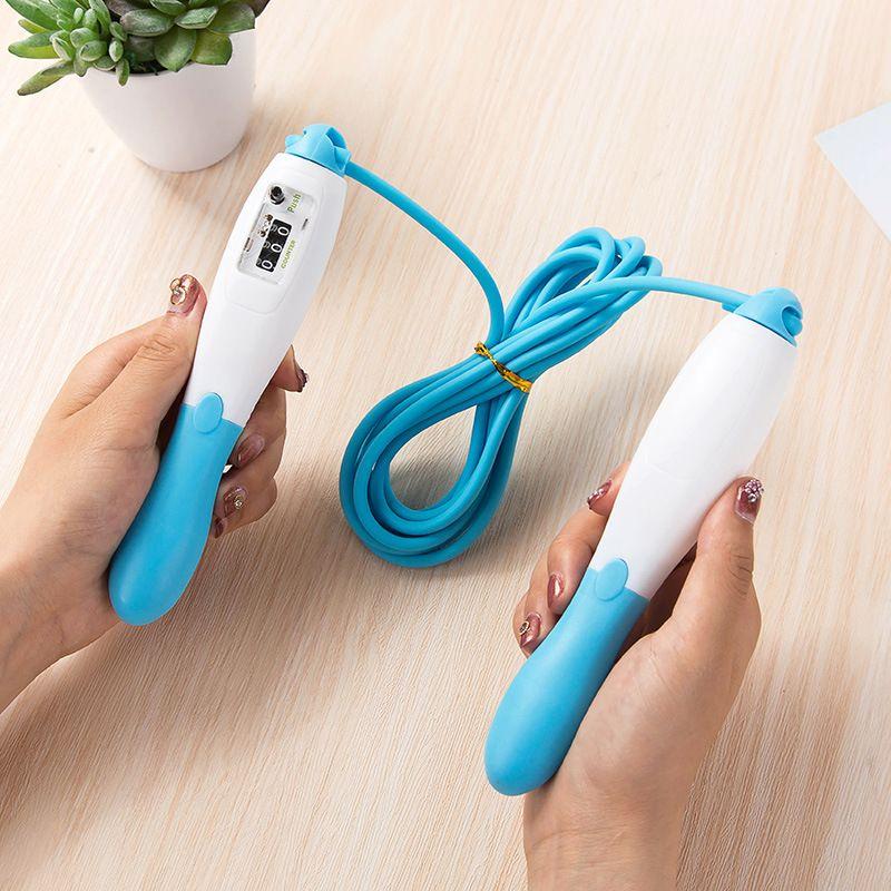 Jump rope with  counter - blue