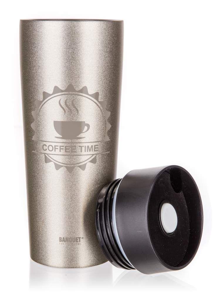 Thermal mug COFFEE 350ml Ivory