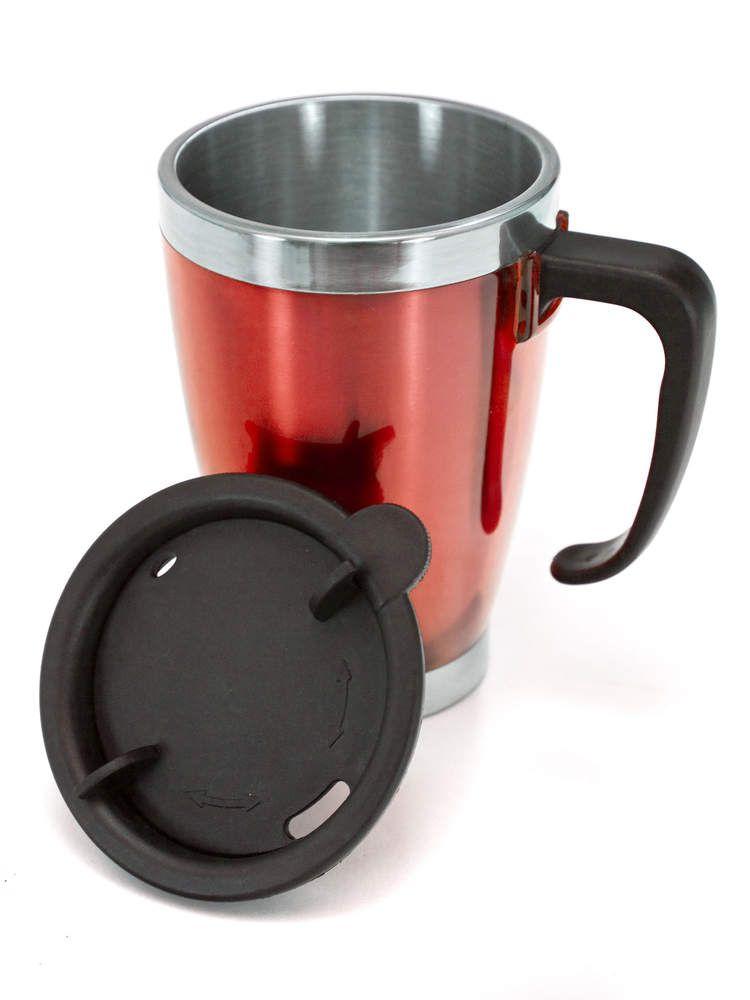 Accent travel mug 350ml, red
