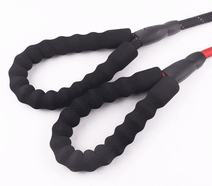 Lanyard with shock absorber - red