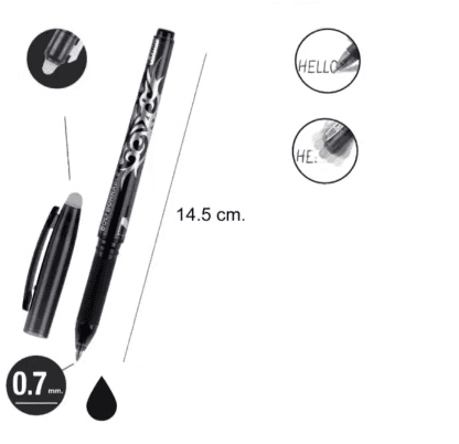 Washable, wearable pen 0.7mm black