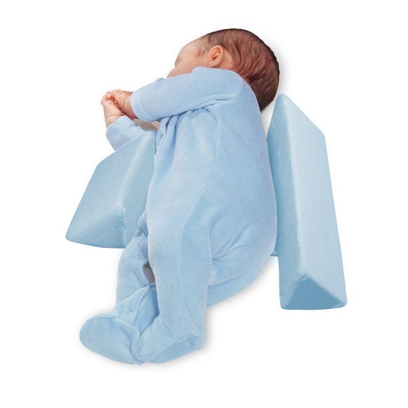 Safe baby rollers cushion - blue
