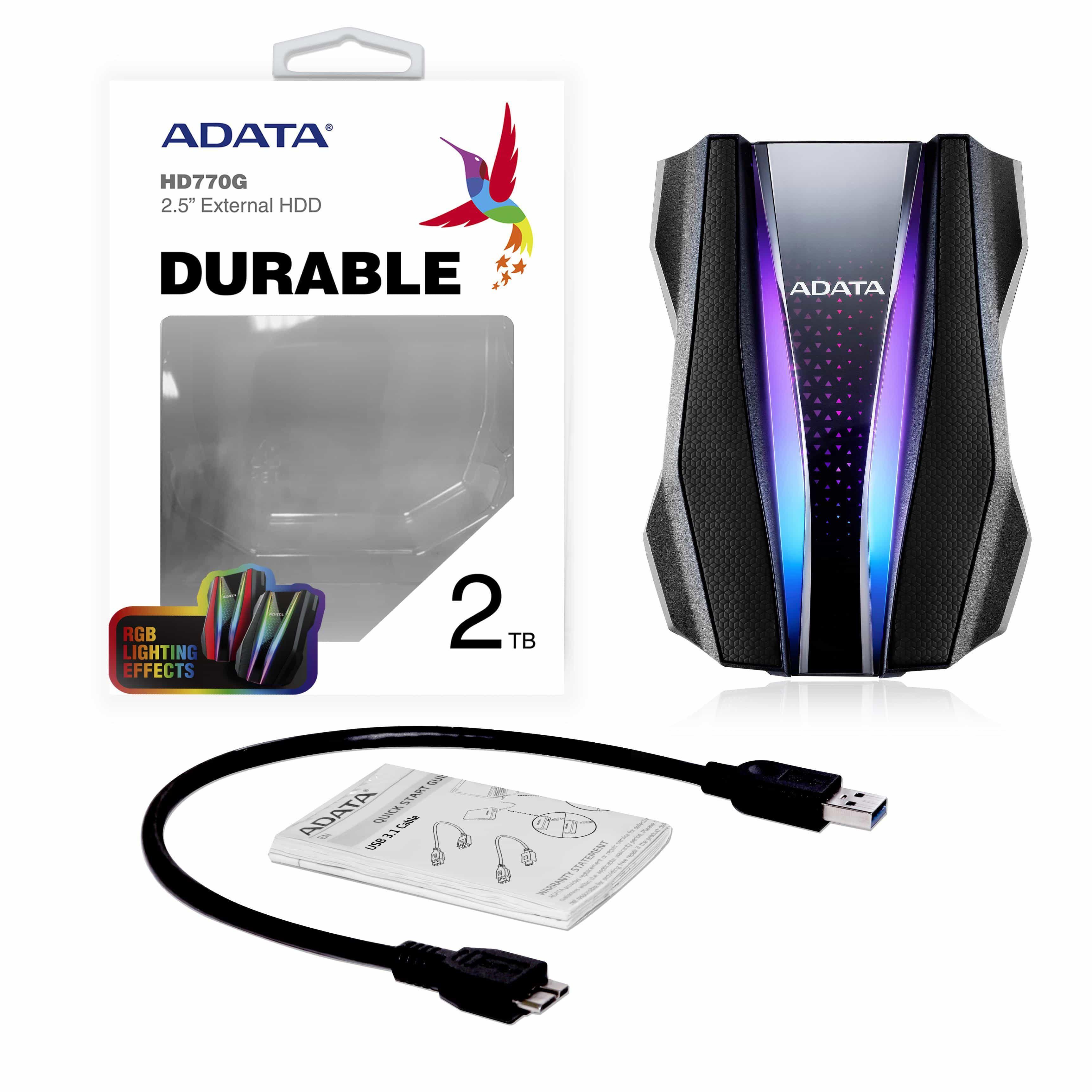 ADATA HD770G external hard drive 2000 GB Black