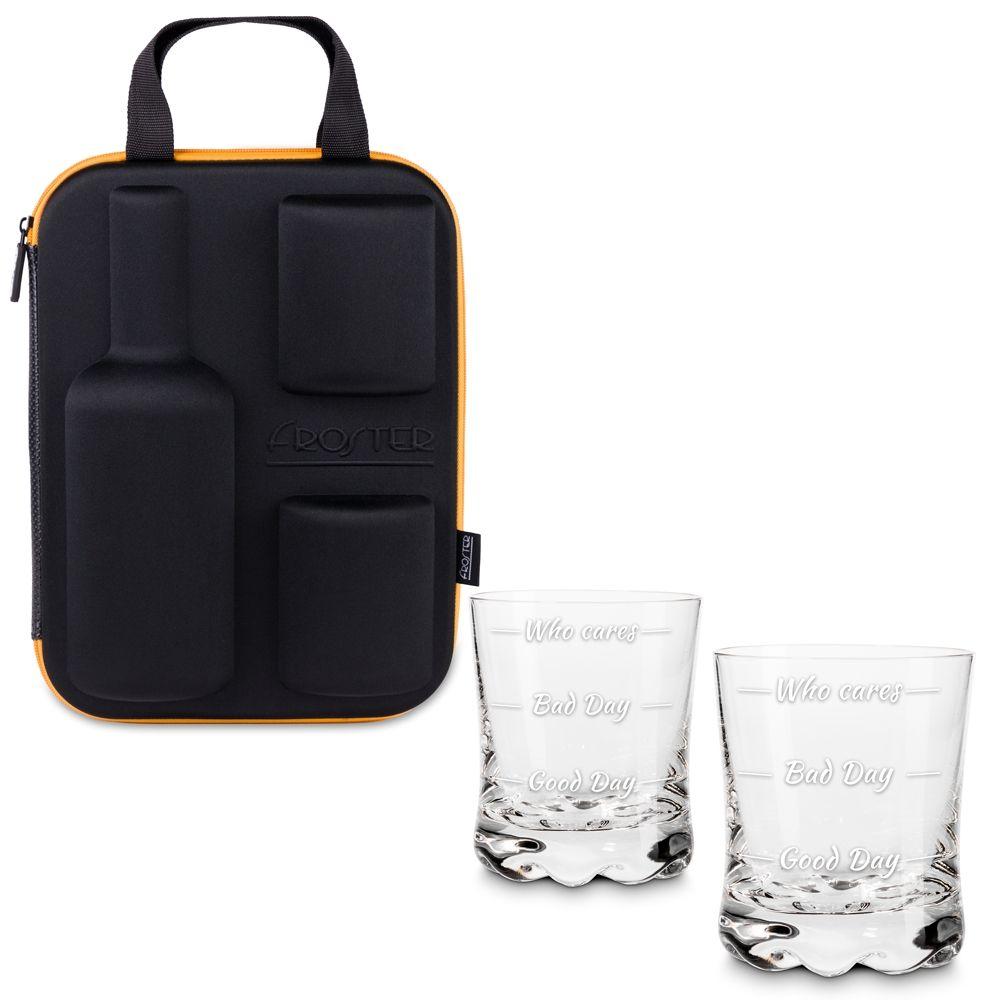 Whisky case with glasses Froster Who cares