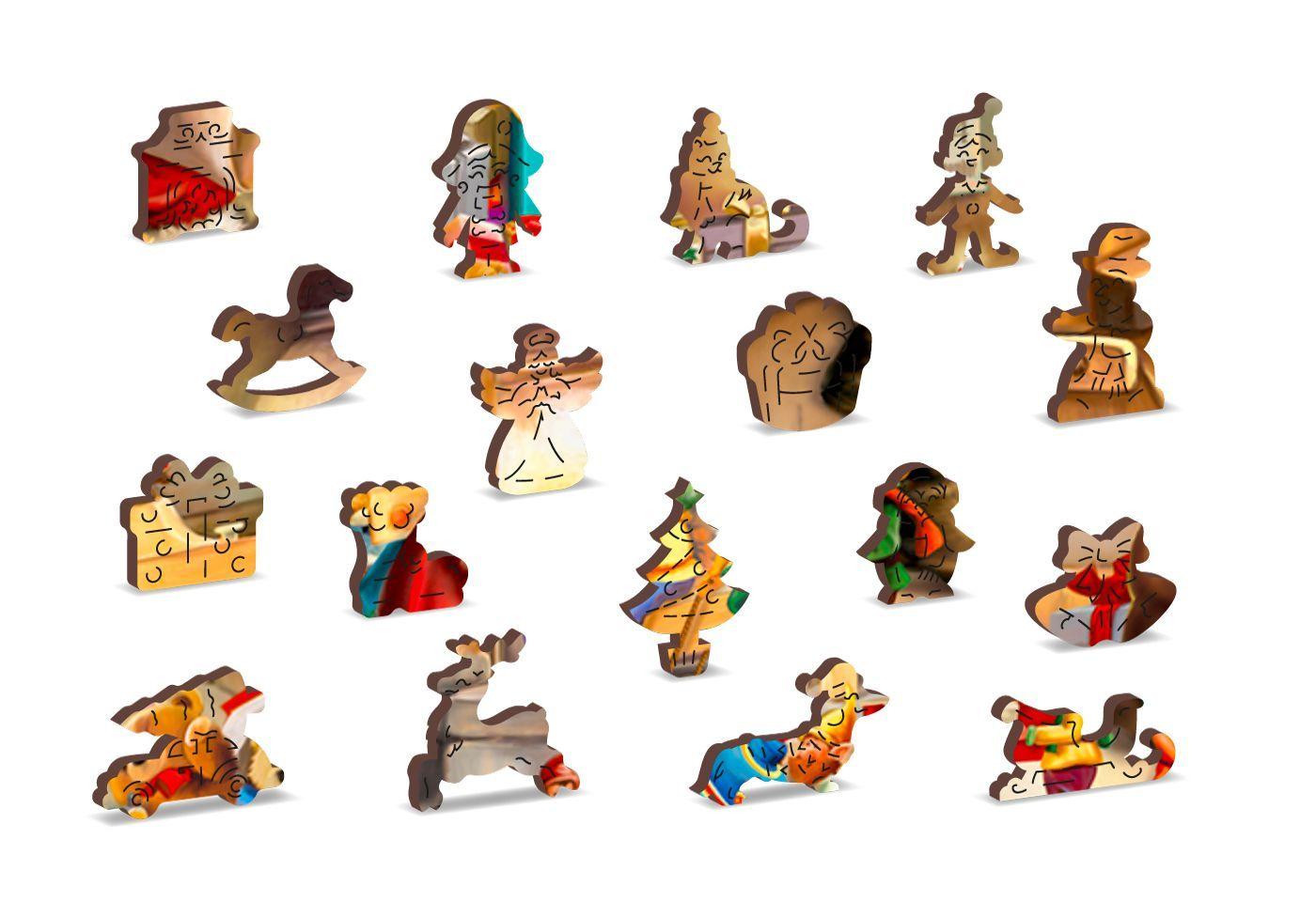 Wooden Puzzle with Figurines - Santa's Workshop