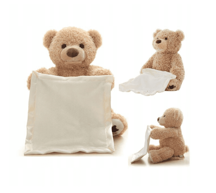 Interactive plush toy - Teddy bear playing Akuku game
