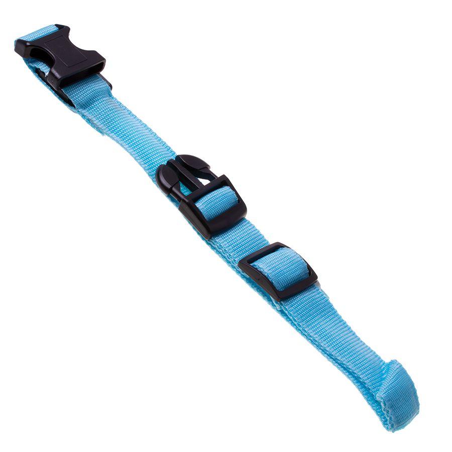 LED dog collar, size M - blue