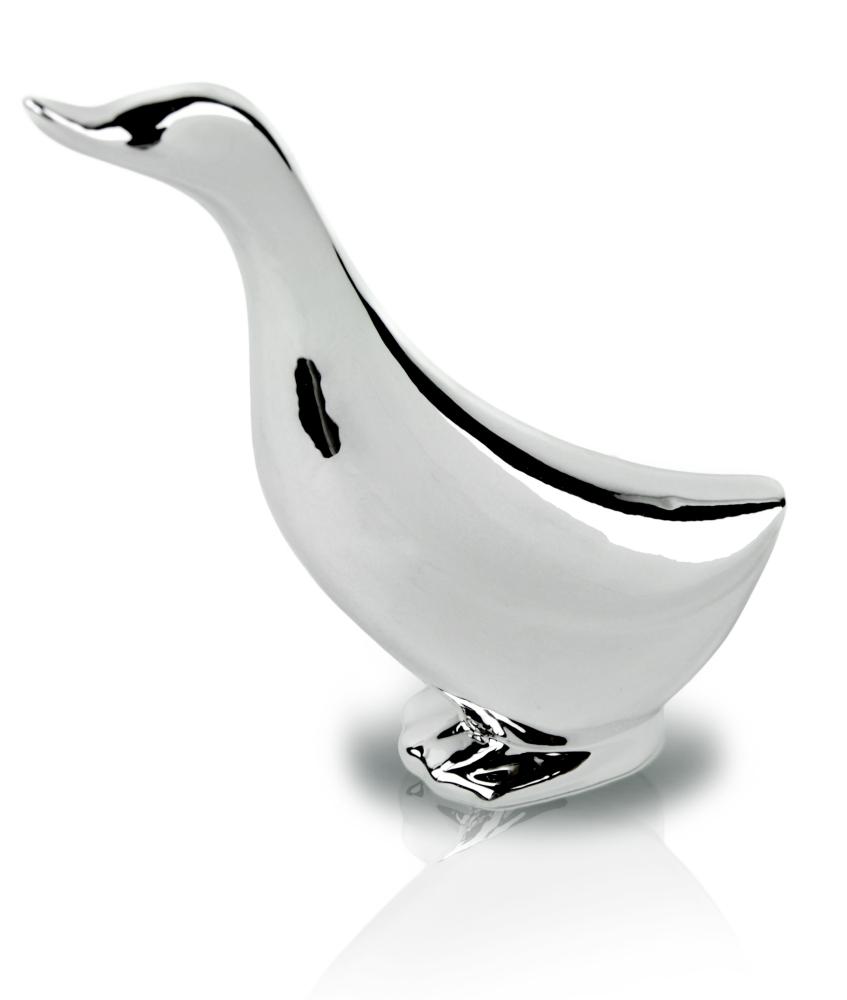 Ceramic figurine of a goose - white - EASTER collection