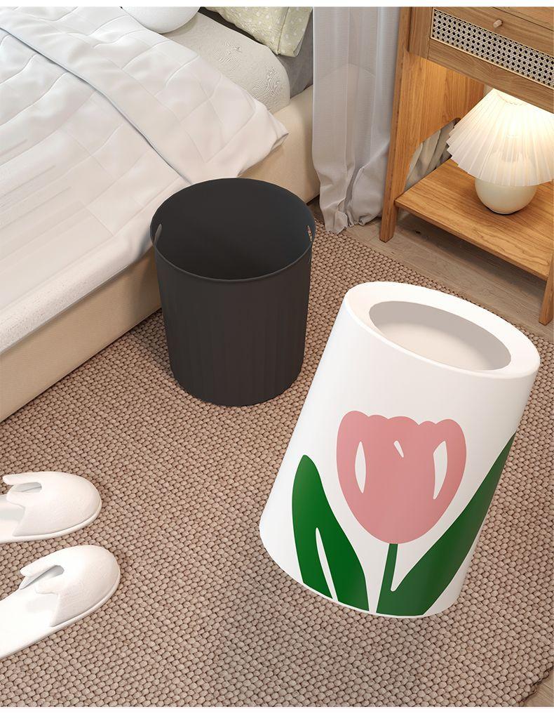 Home round trash garbage can - large size