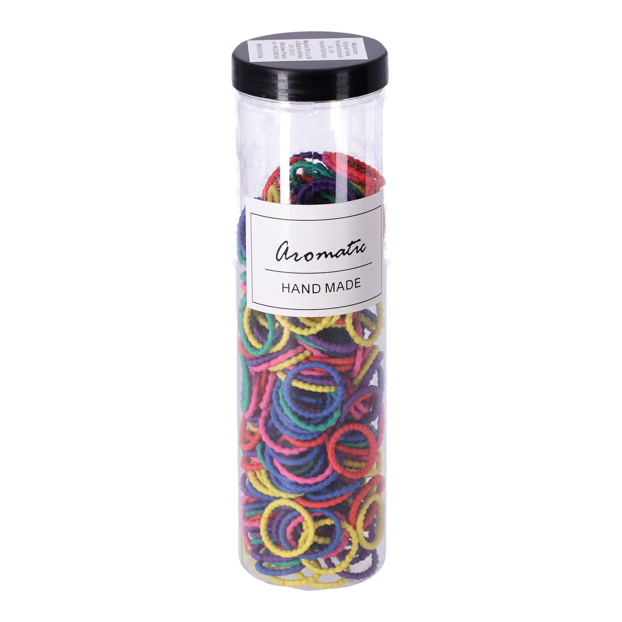 Set of elastic hair elastics 300 pcs. - pastel type IV, mix colors