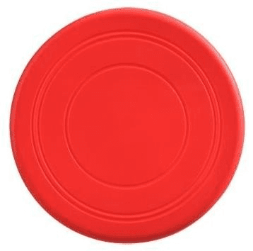 Flying disc / Throwing plate / Frisbee - red, 17 cm