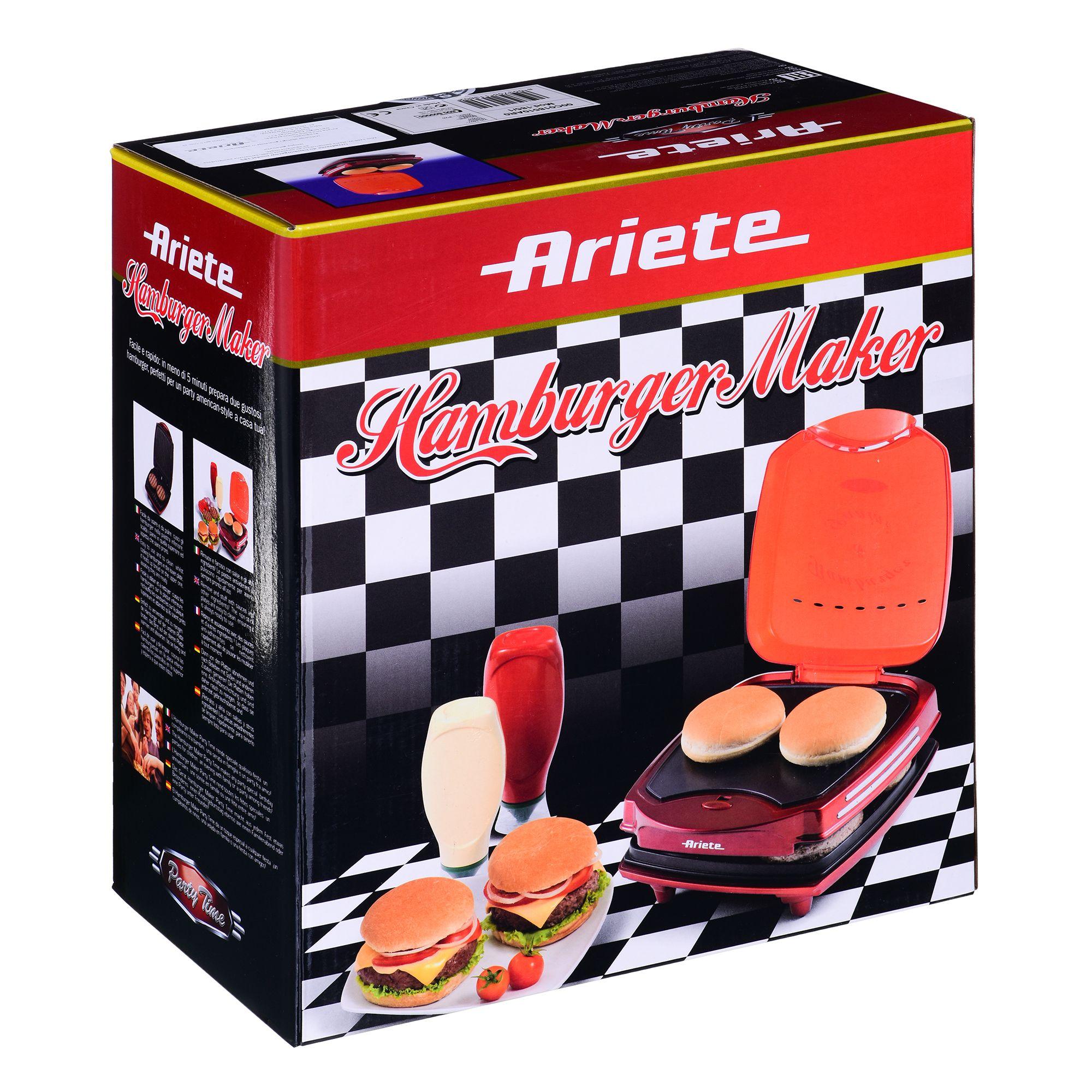 Electric grill for hambur. Party Time Ariete 185