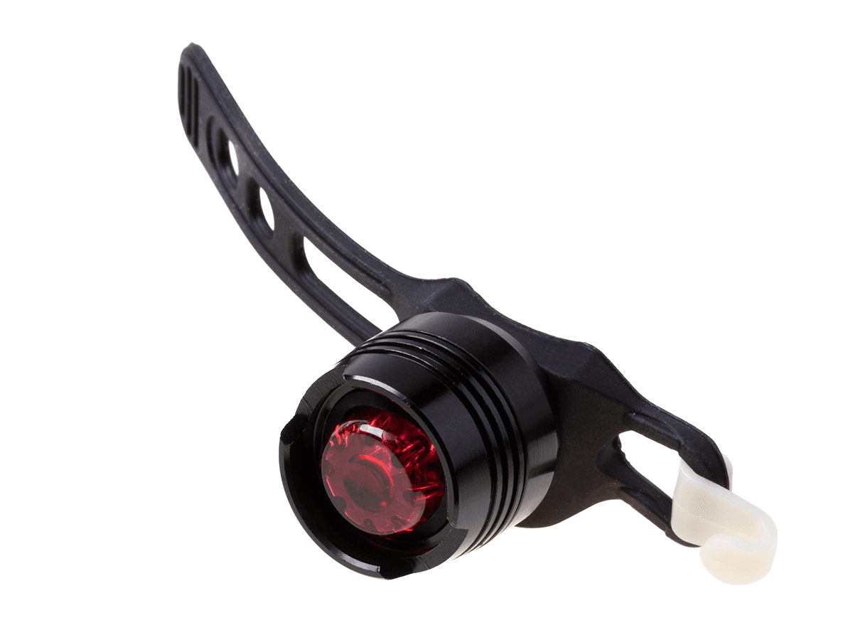 Zestaw Latarka na rower z USB + czerwona lampka stopu