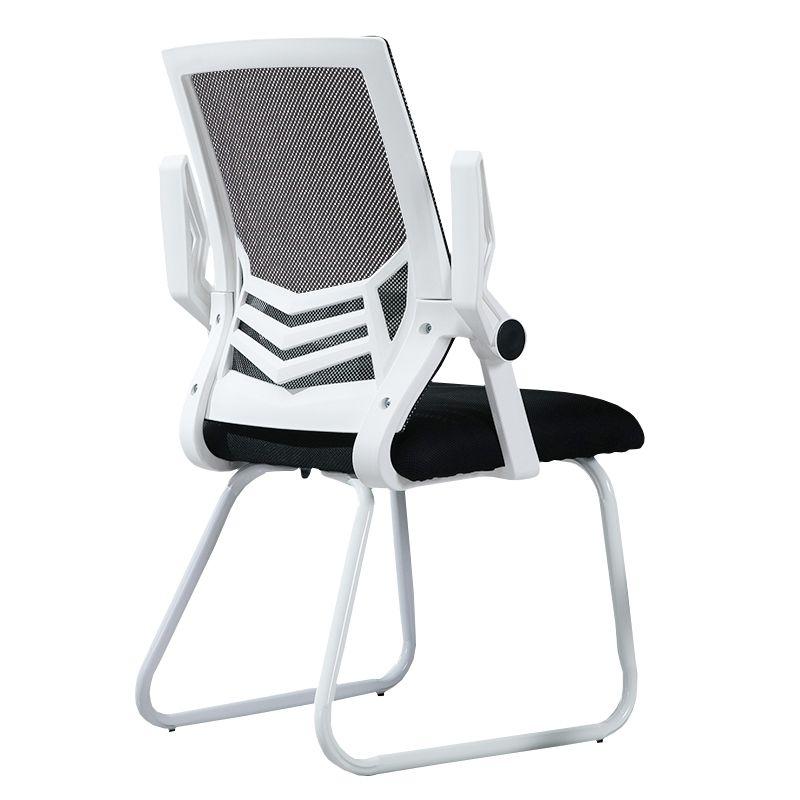 Ergonomiczne krzesło biurowe, konferencyjne z siatki- białe