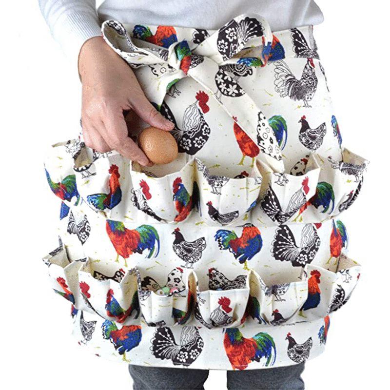 Egg picking apron, size M
