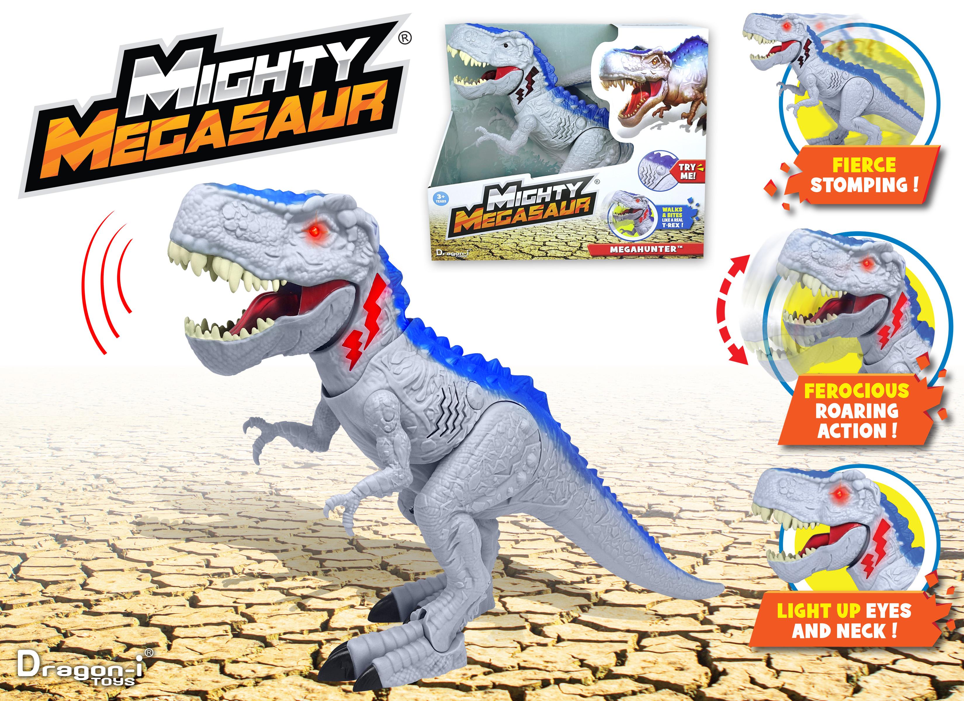 Mighty Megasaur Megahunter Grey Blue