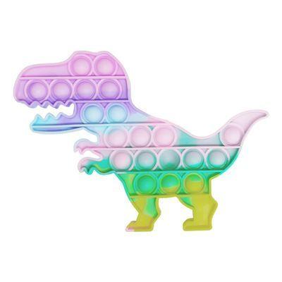 A sensory anti-stress toy in the shape of a Dinosaur