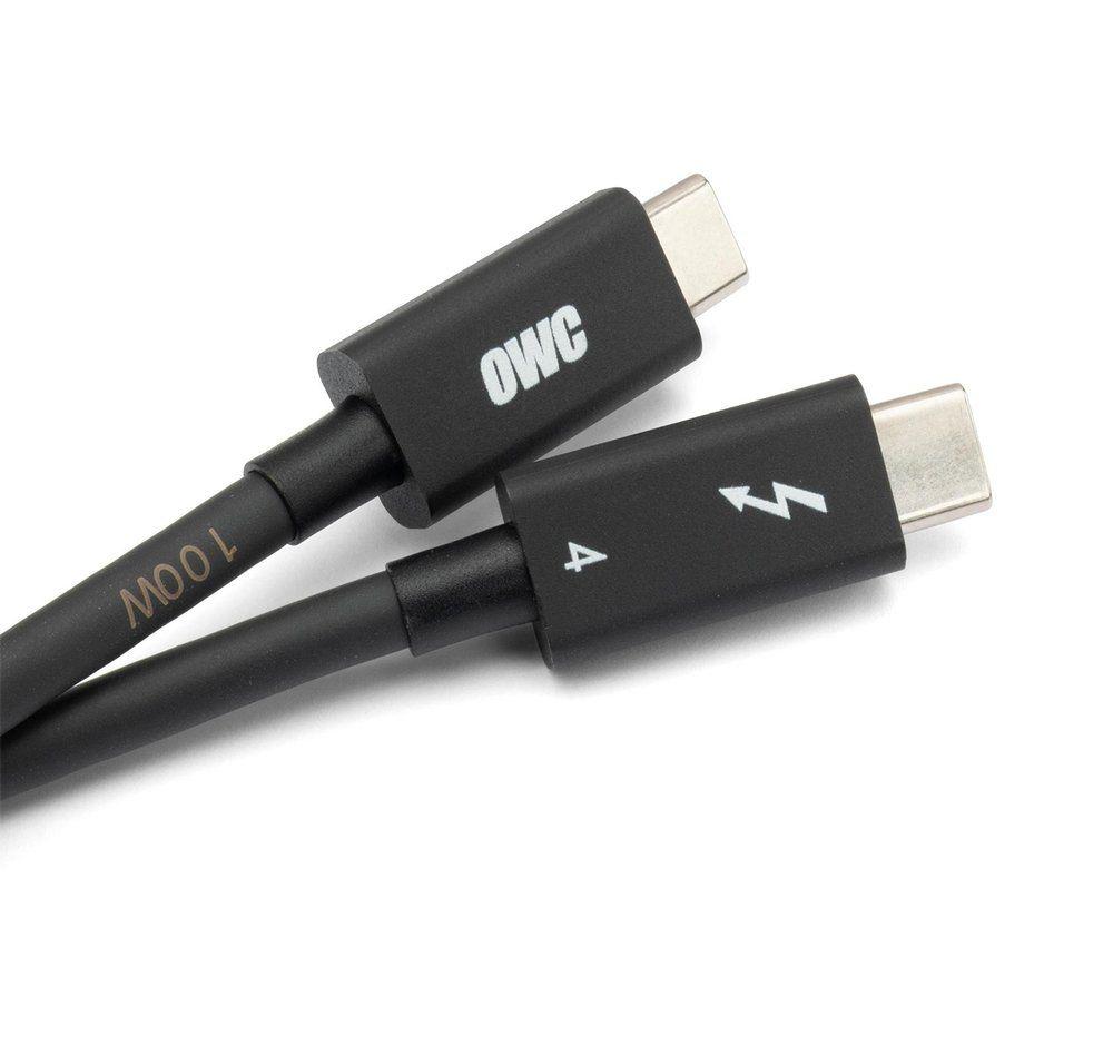 OWC OWCCBLTB4C2.0M Thunderbolt cable 2 m 40 Gbit/s Black
