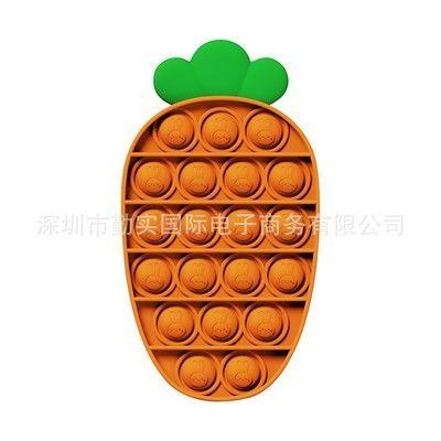 Carrot-shaped anti-stress sensory toy