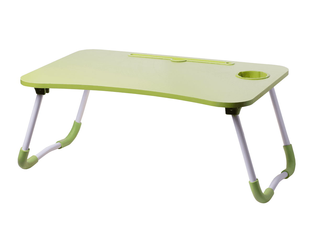 Składany stolik śniadaniowy pod laptopa - zielony