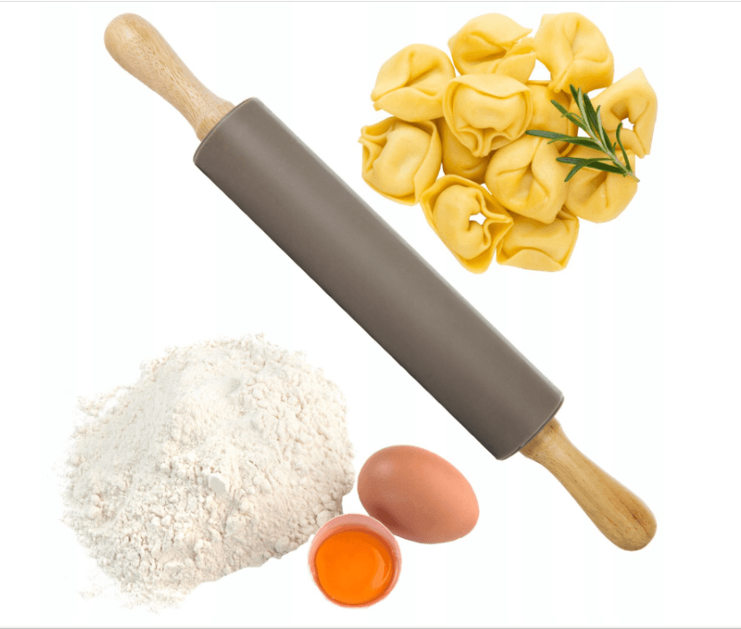 Silicone rolling pin 37.5 cm - gray