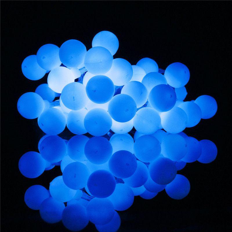 Girlanda / łańcuch świetlny LED kule - barwa niebieska