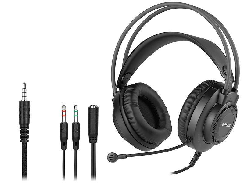 Headphones A4Tech FStyler FH200i black (jack 3.5mm) A4TSLU46815