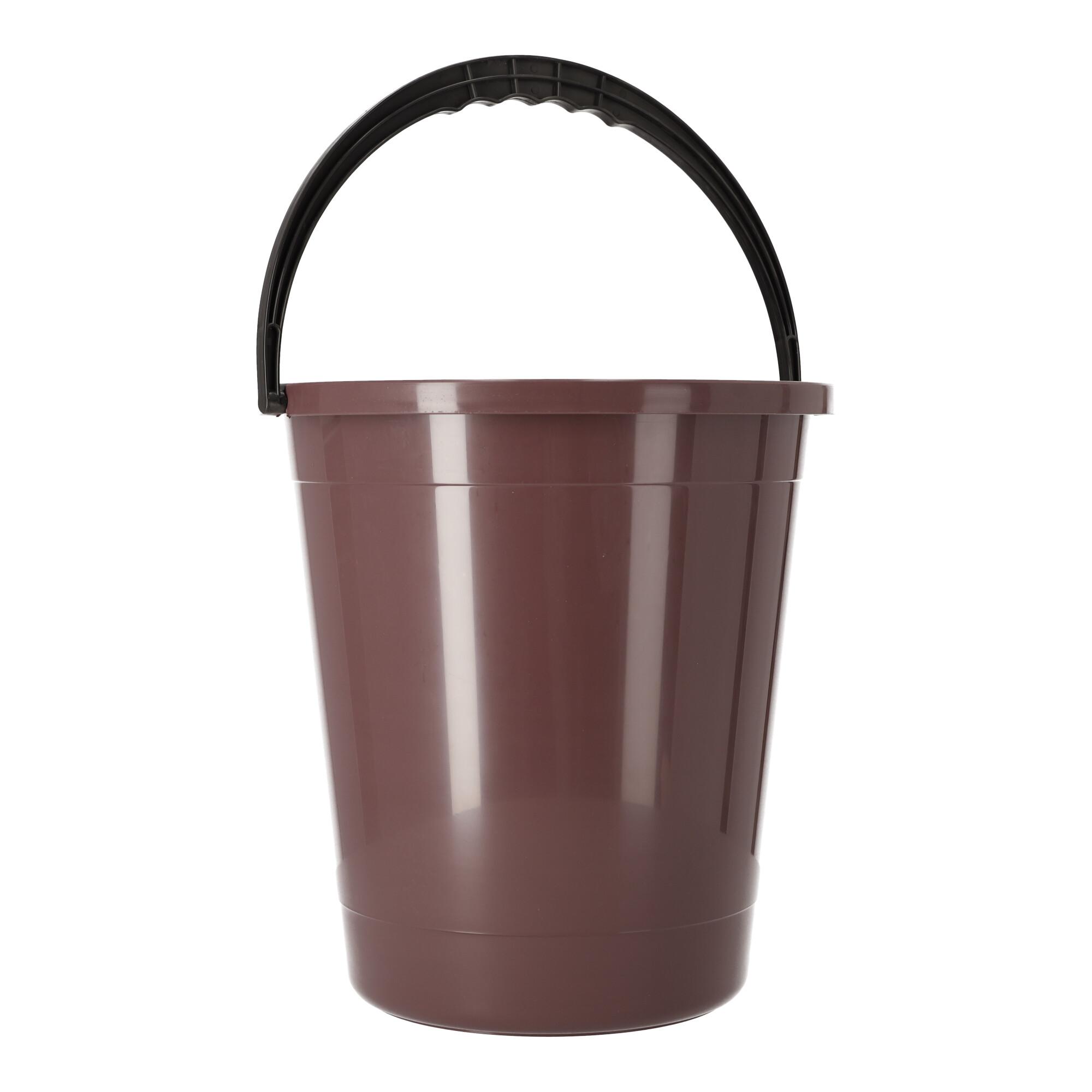 Bucket 12L, POLISH PRODUCT - brown