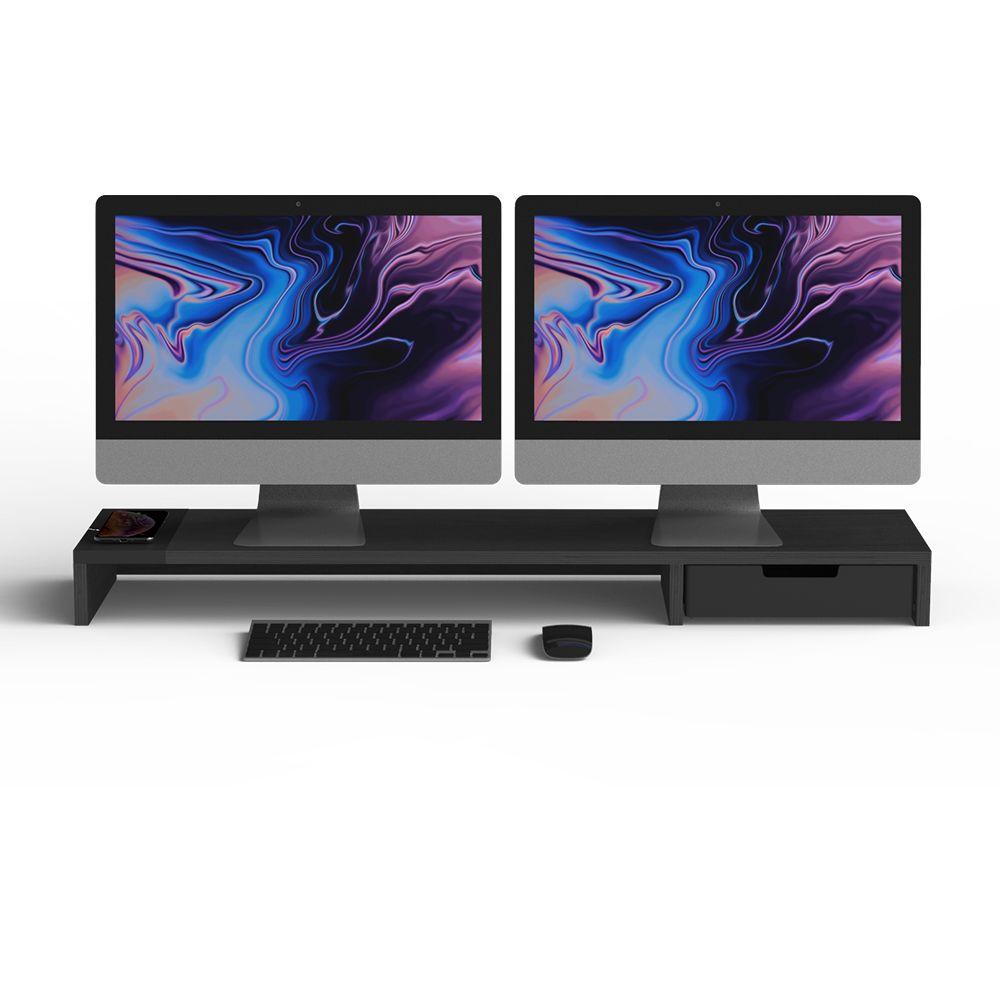 All-in-one wireless charging & hub station for dual monitors POUT EYES 9 Deep Black