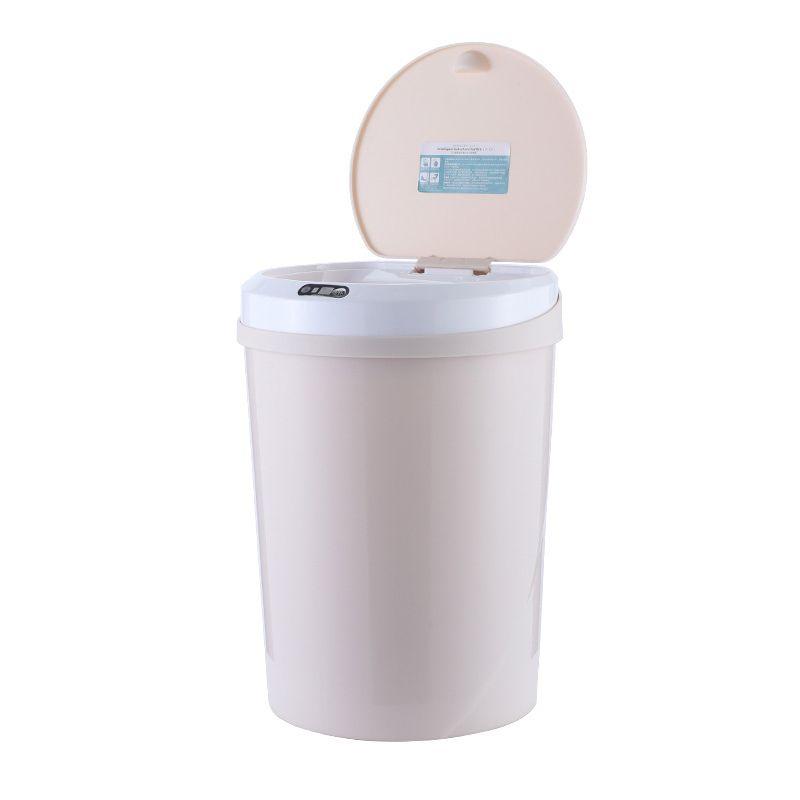 Automatic trash can with intelligent sensor 12l-khaki