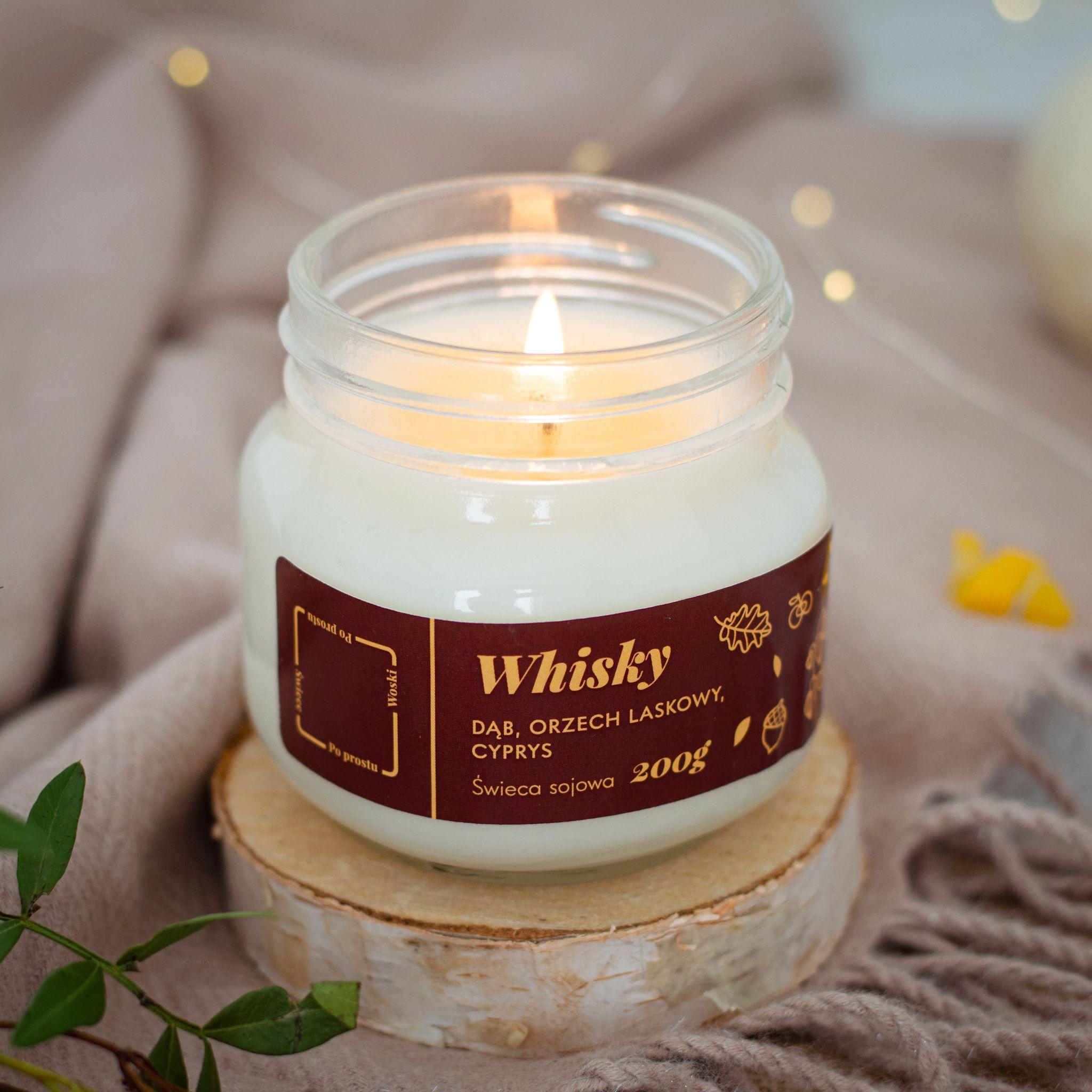 Scented candle Premium - Whiskey / Polish product