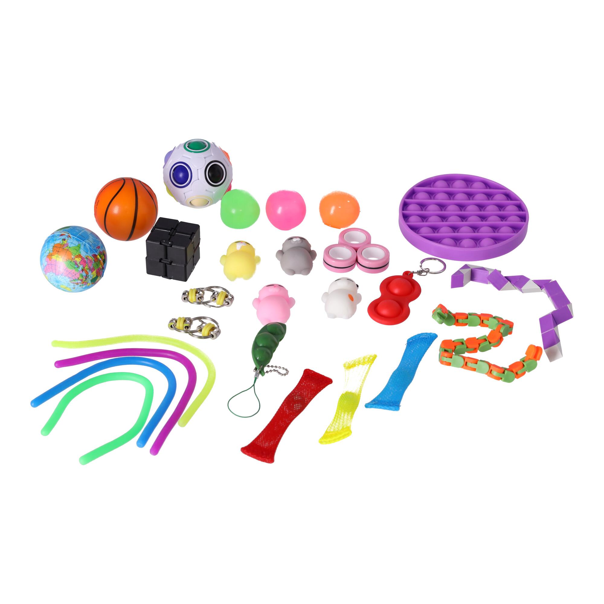 Zestaw PopIt Zabawki sensoryczne 26 elementów
