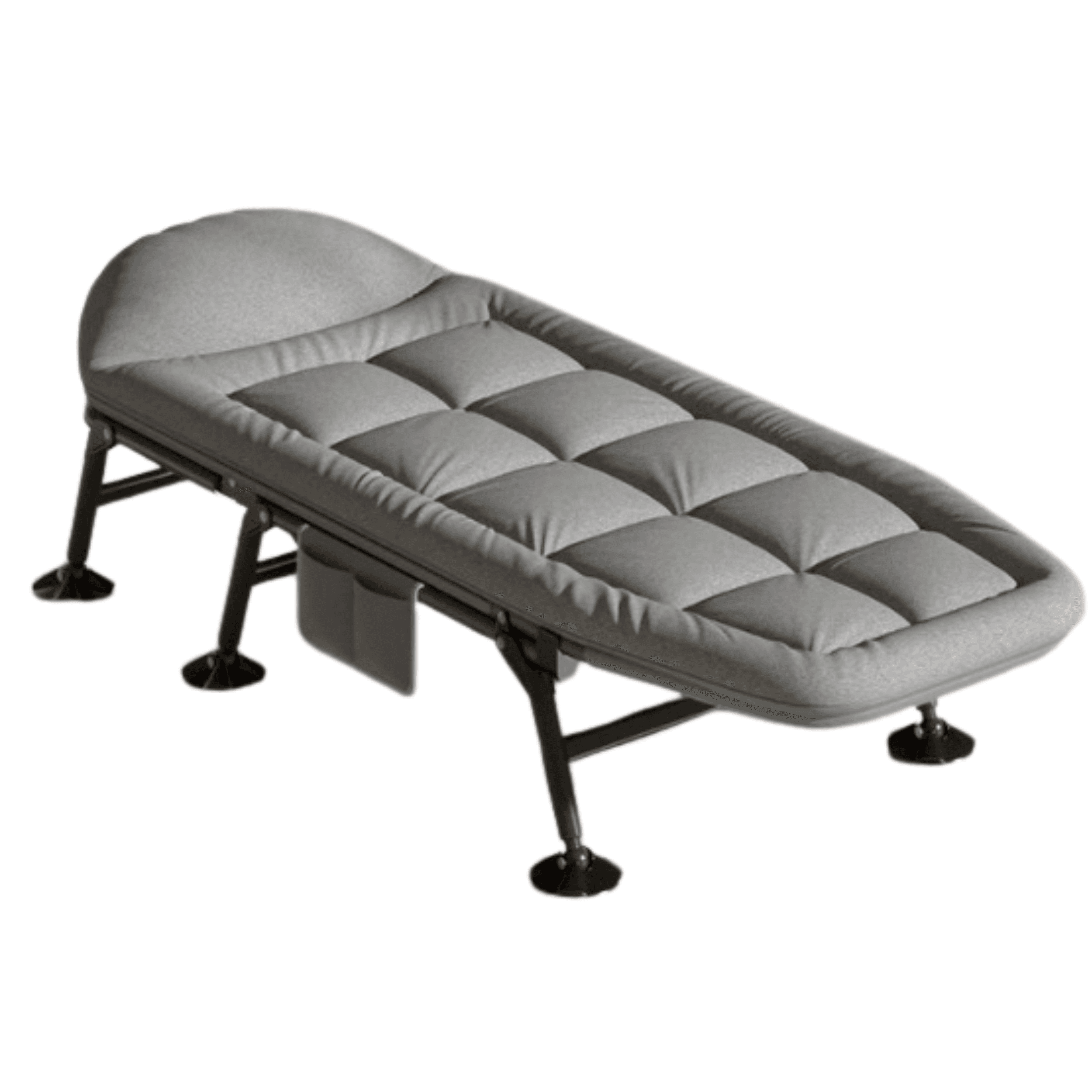 Foldable Tourist Bed BUSINESS, Field, Premium Cot - Dark Grey