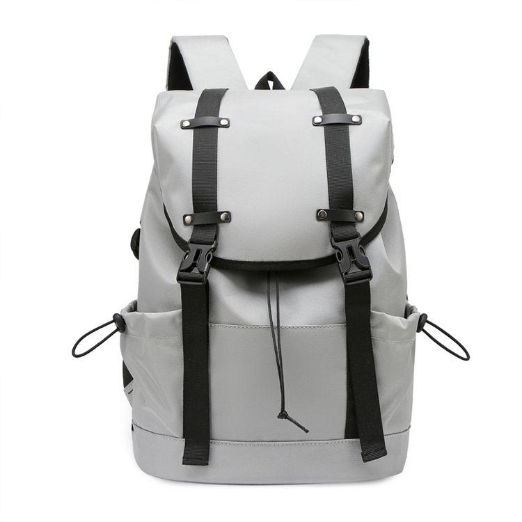 Travel backpack with space for a laptop - grey