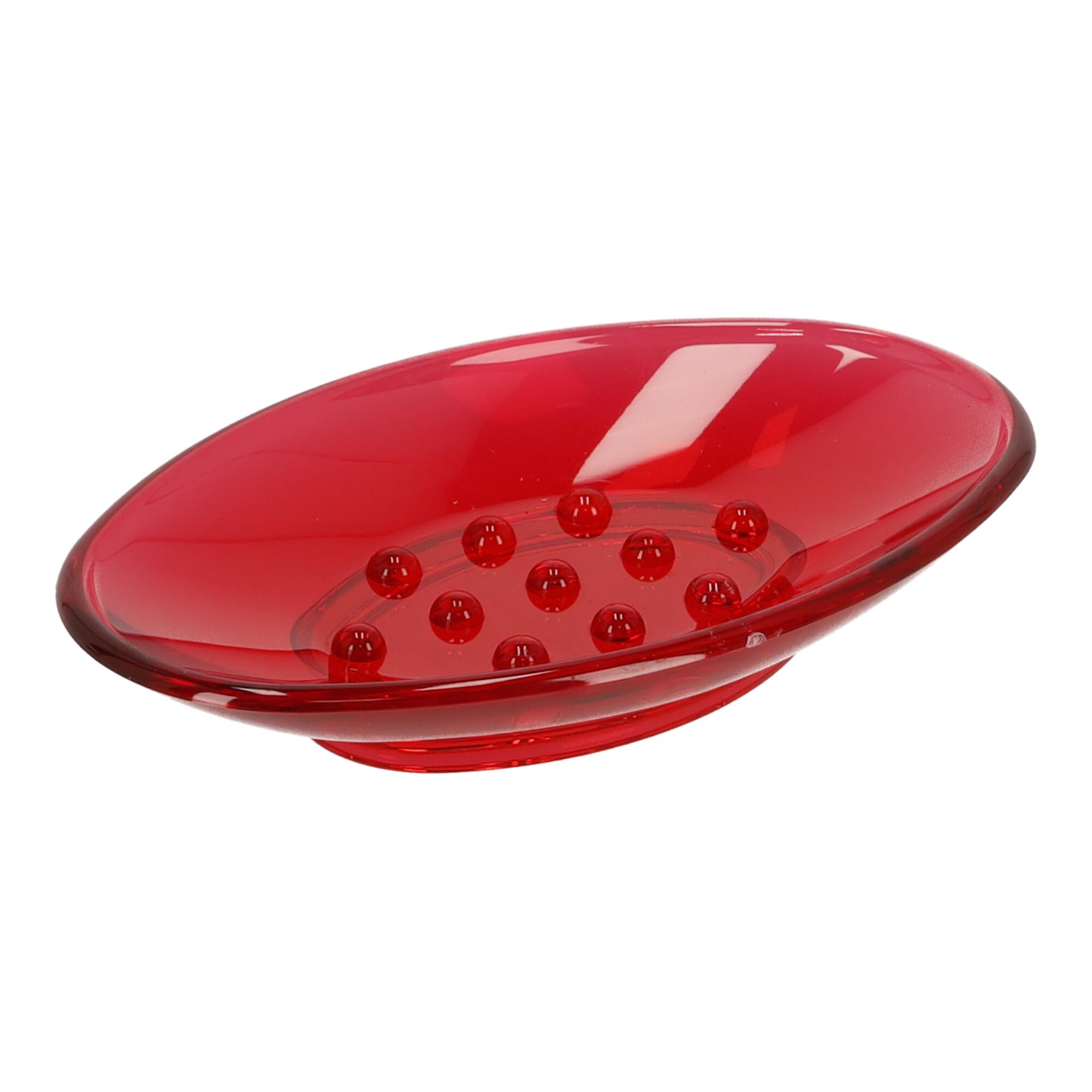 Mydelniczka plastikowa, Podkładka pod mydło – czerwony
