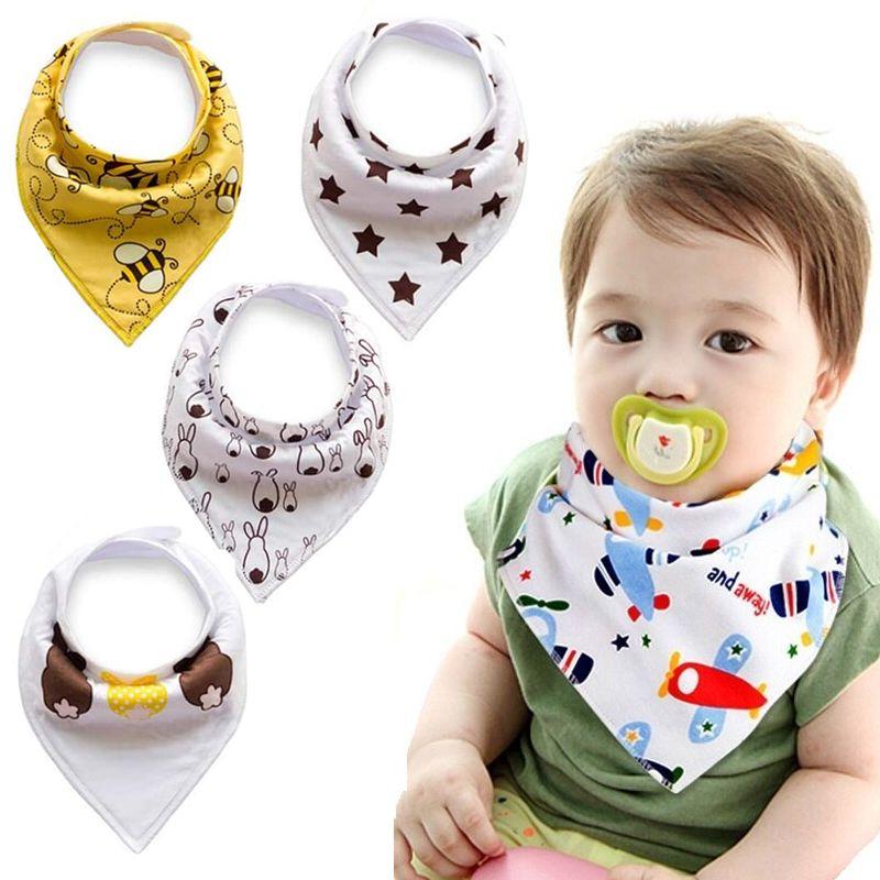 Baby wrap / bib - 4 pieces, pattern 3