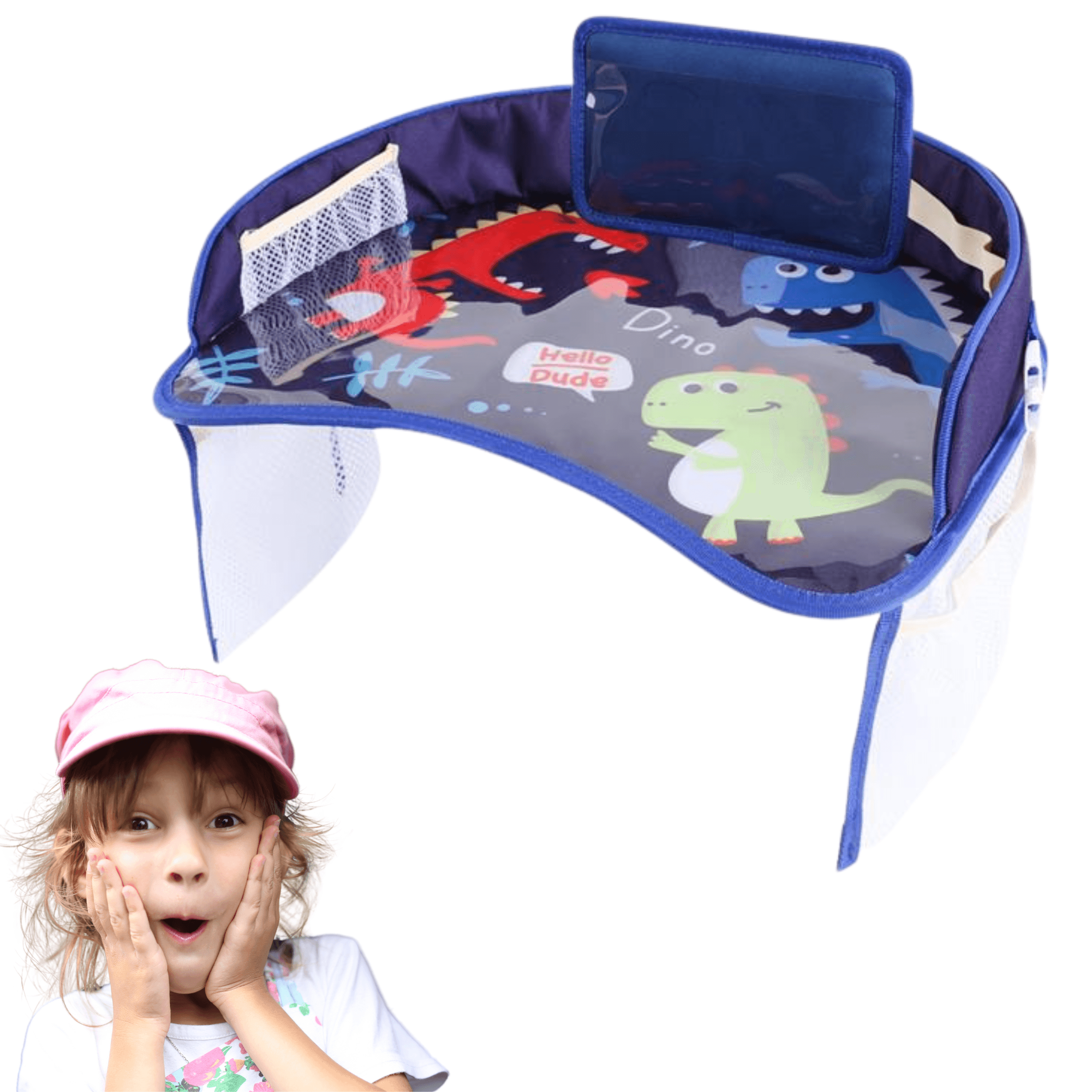 Travel table for children in the car seat "Dinosaur"
