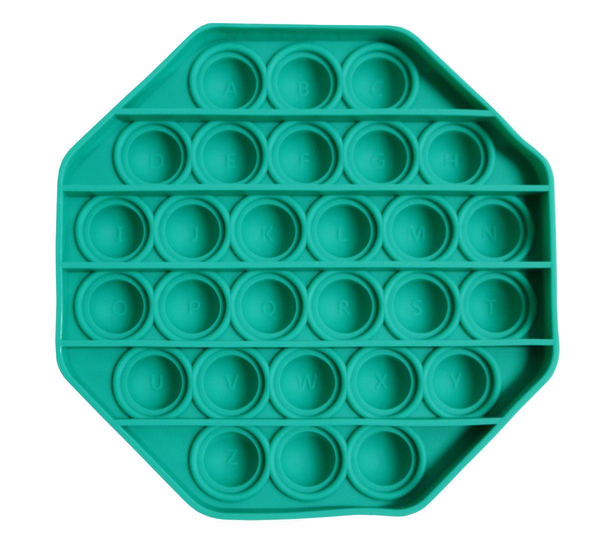 Zabawka sensoryczna PopIt antystresowa w kształcie oktagonu - zielona
