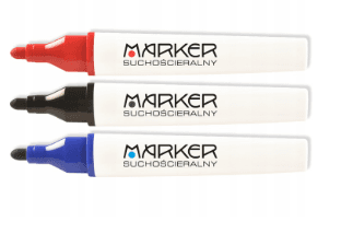 Dry erase markers 3 pcs.+ eraser with magnet