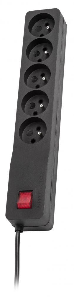 LESTAR ZX 510 G-A K.:CZ 5,0M surge protector Black 5 AC outlet(s) 230 V 5 m