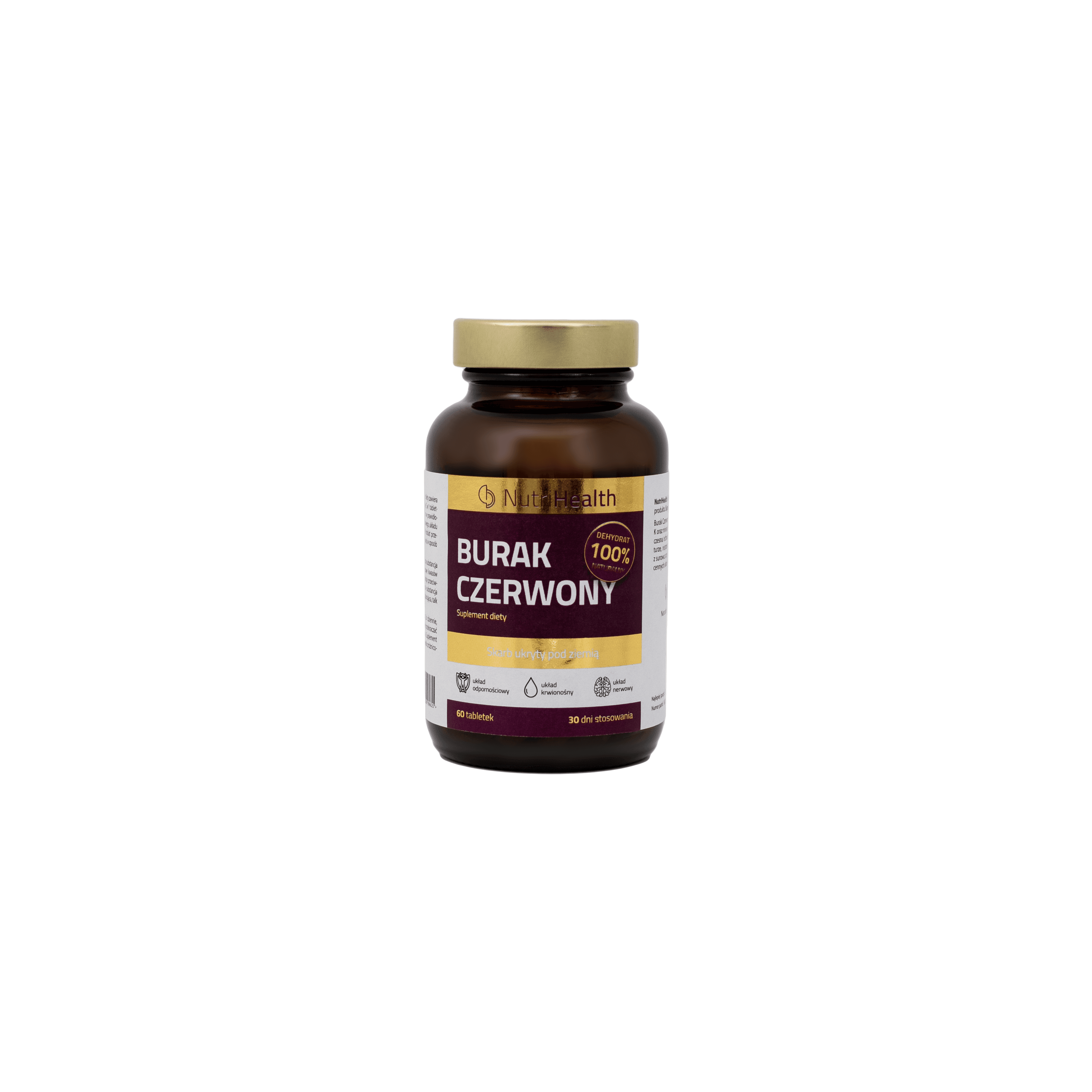 NutriHealth RED BEET dietary supplement, (60 capsules) 100% original