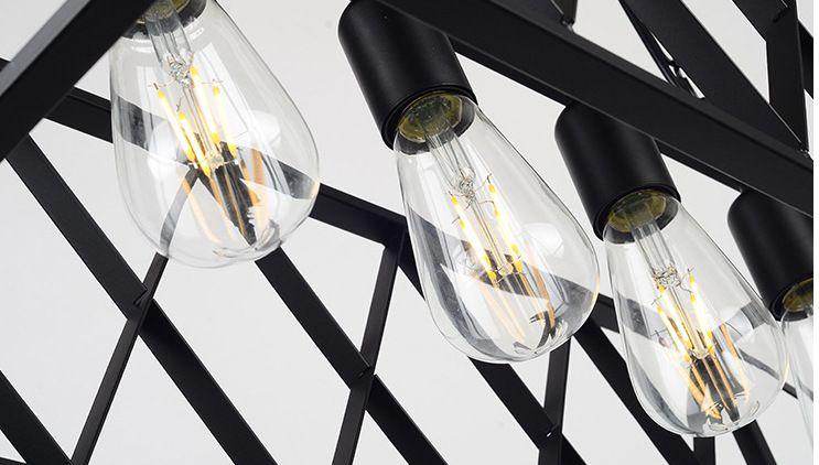 Industrial pendant lamp / Loft chandelier - 6 lighting points